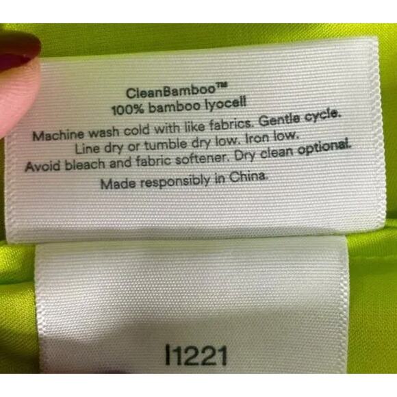 Ettitude Sateen Camisole (Lime) Medium - Picture 3 of 3